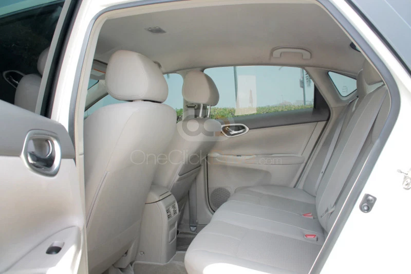 White Nissan Sentra 2019 for rent in Dubai 3